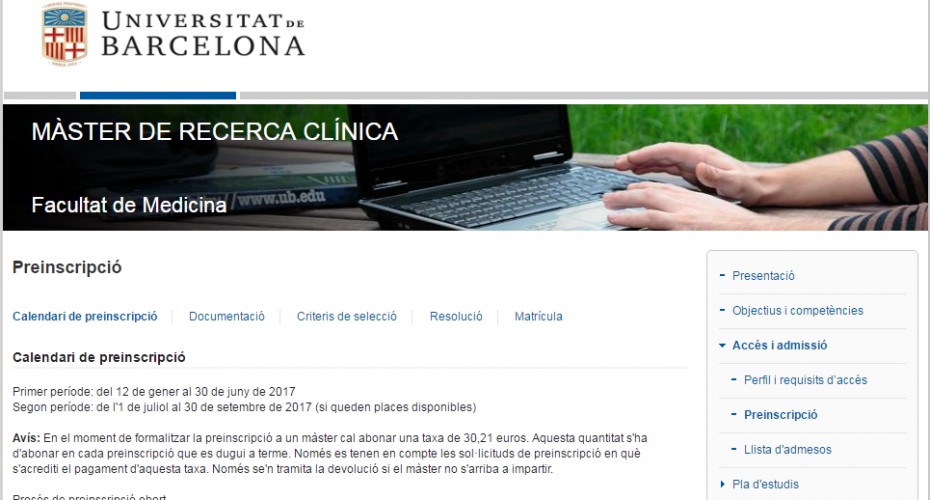 Preinscripción abierta. +INFO en: